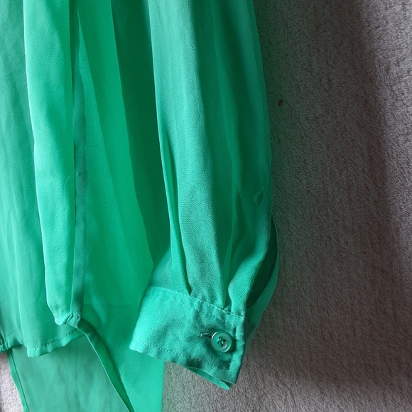 -X-Free People Best Both Worlds Button Down Blouse - Picture 6 of 7